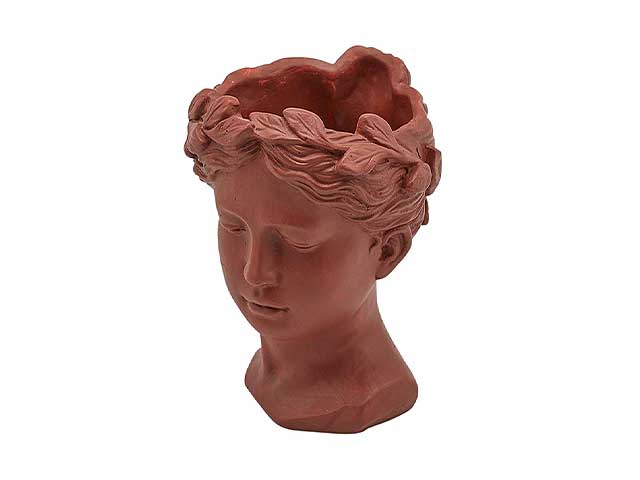 Vaso testa cem.h22xd16cm burg.011571,48