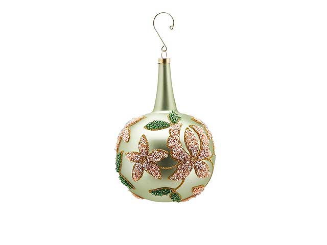 Sfera vetro verde d10cmdec.floreale 683886,75