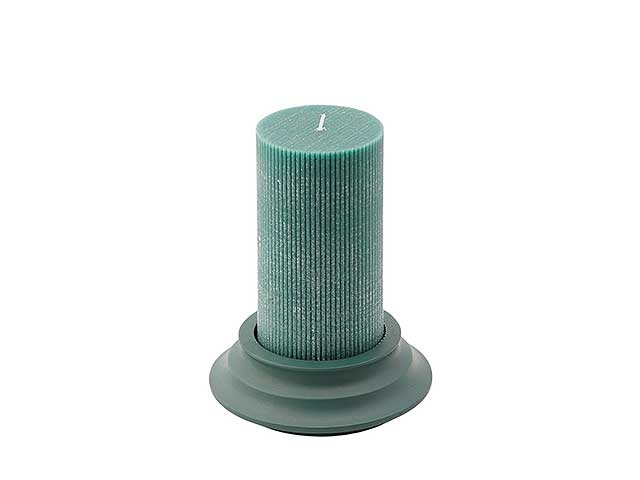 Linea dorica candela verde h15cm 613700,7