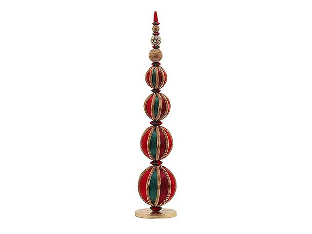 Sfera d'arredo h75 verde/rossa 684081,74