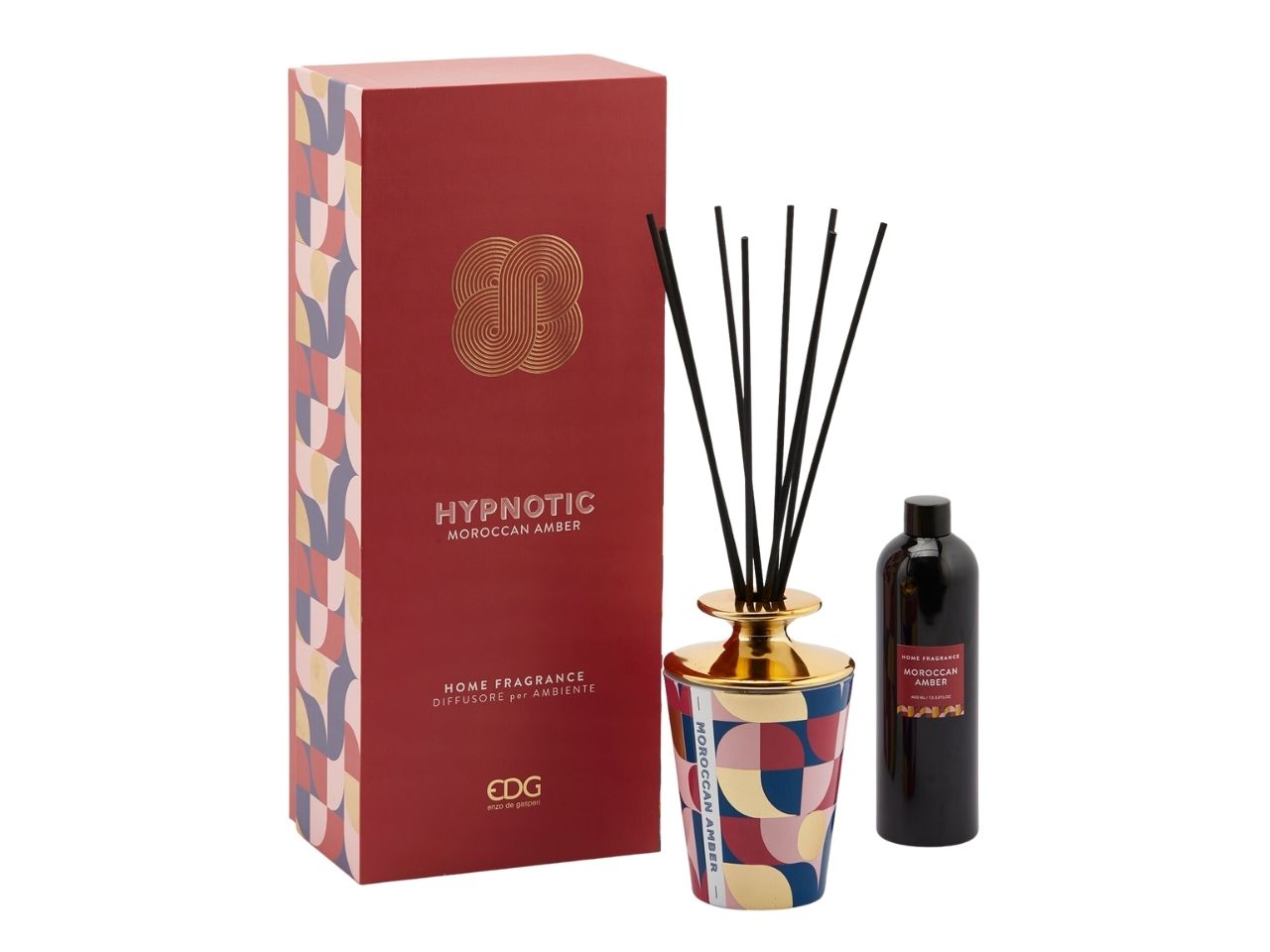 Diffusore hypnotic con bacchette 400ml fragranza moroccan amber 400ml