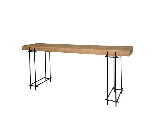 Linea kurtis consolle legno+metallo 80x180 740487