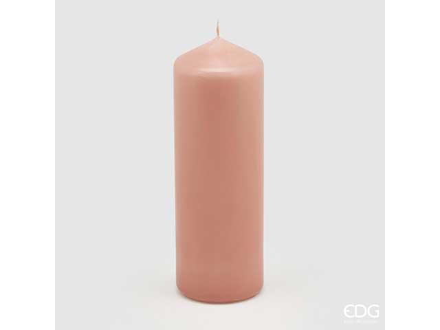 candela moccolo 20x6.8cm rosa 613558.53