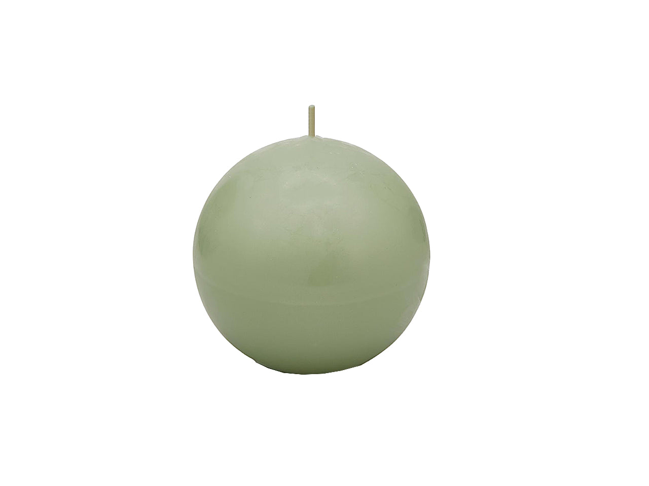 Candela sfera 10cm verde 613172.88