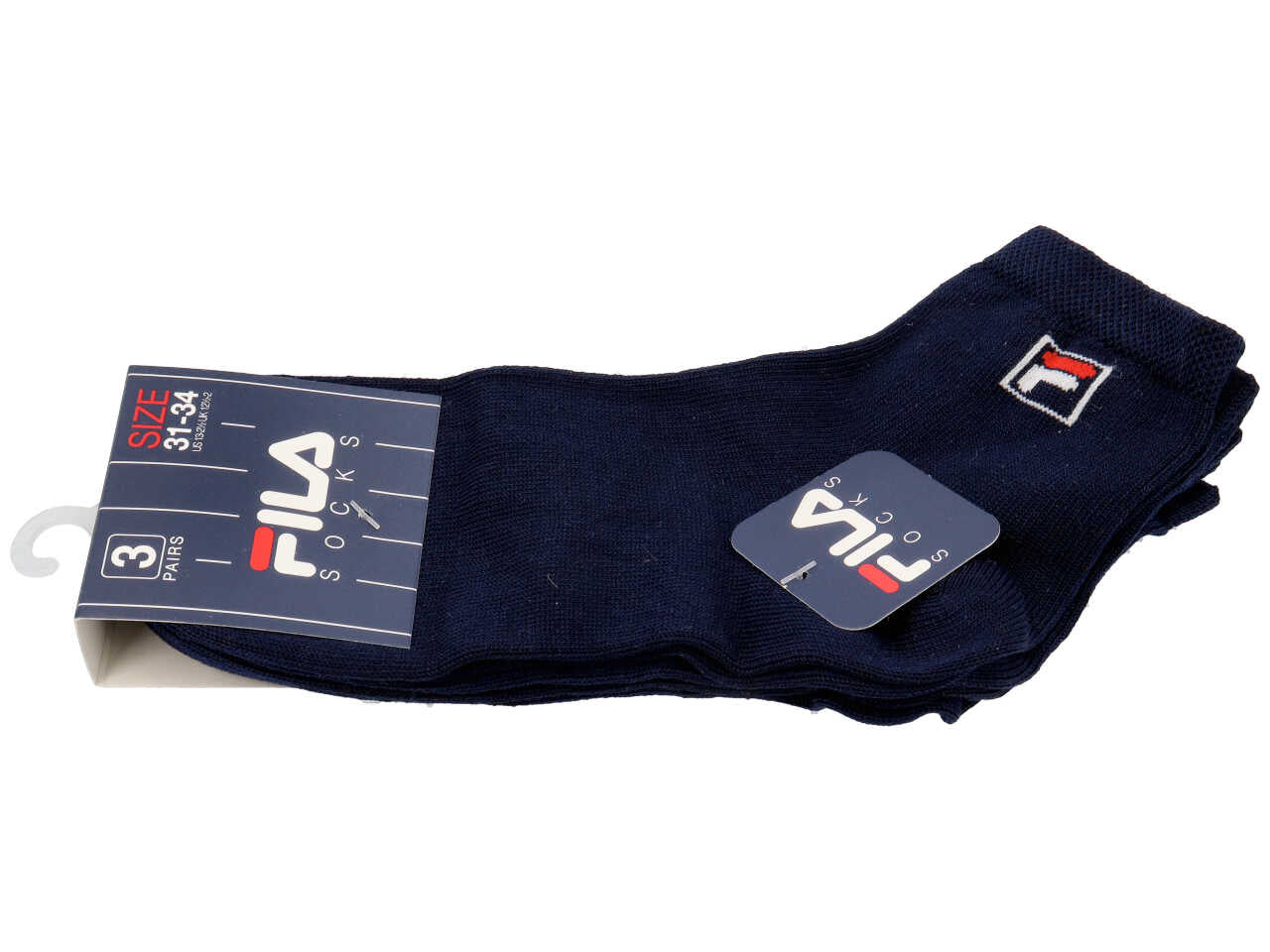 Fila calza 3 pezzi tg.31-34 blu