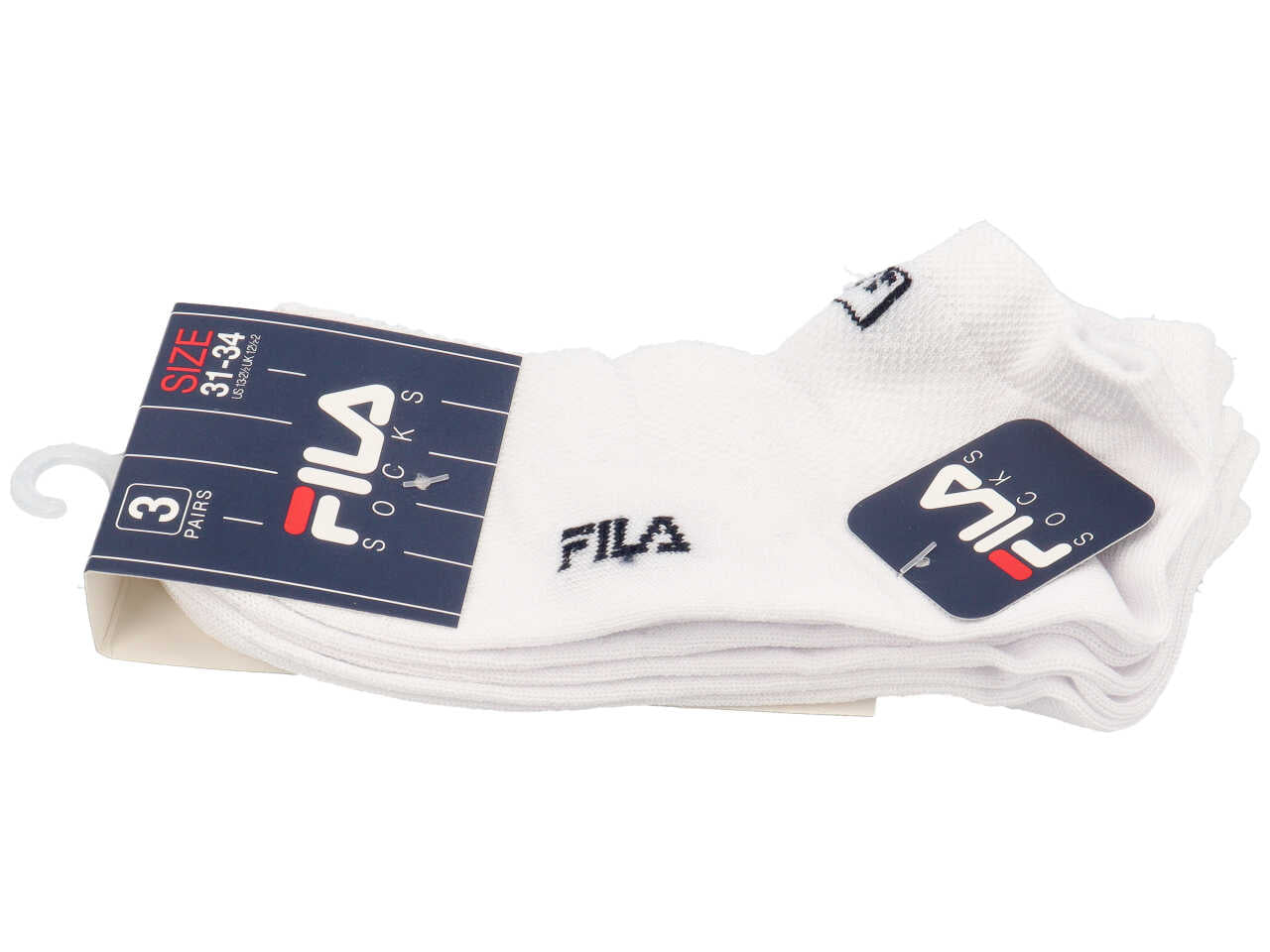 Fila calza 3 pezzi tg.31-34 bianca