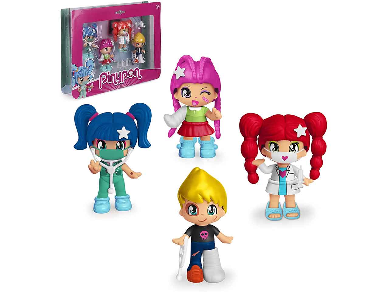 Pinypon pack 4 personaggi medical set 7