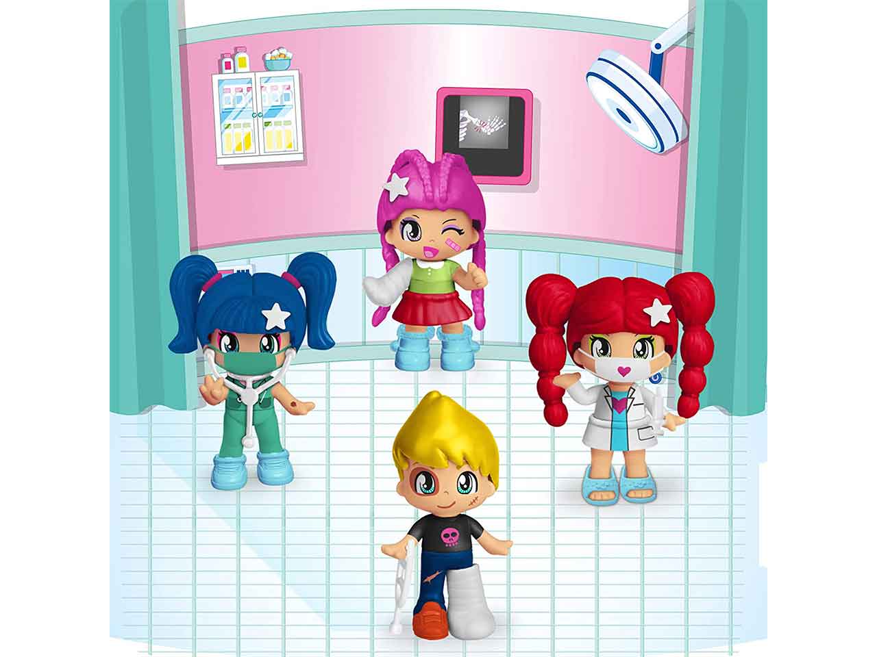 Pinypon pack 4 personaggi medical set 7