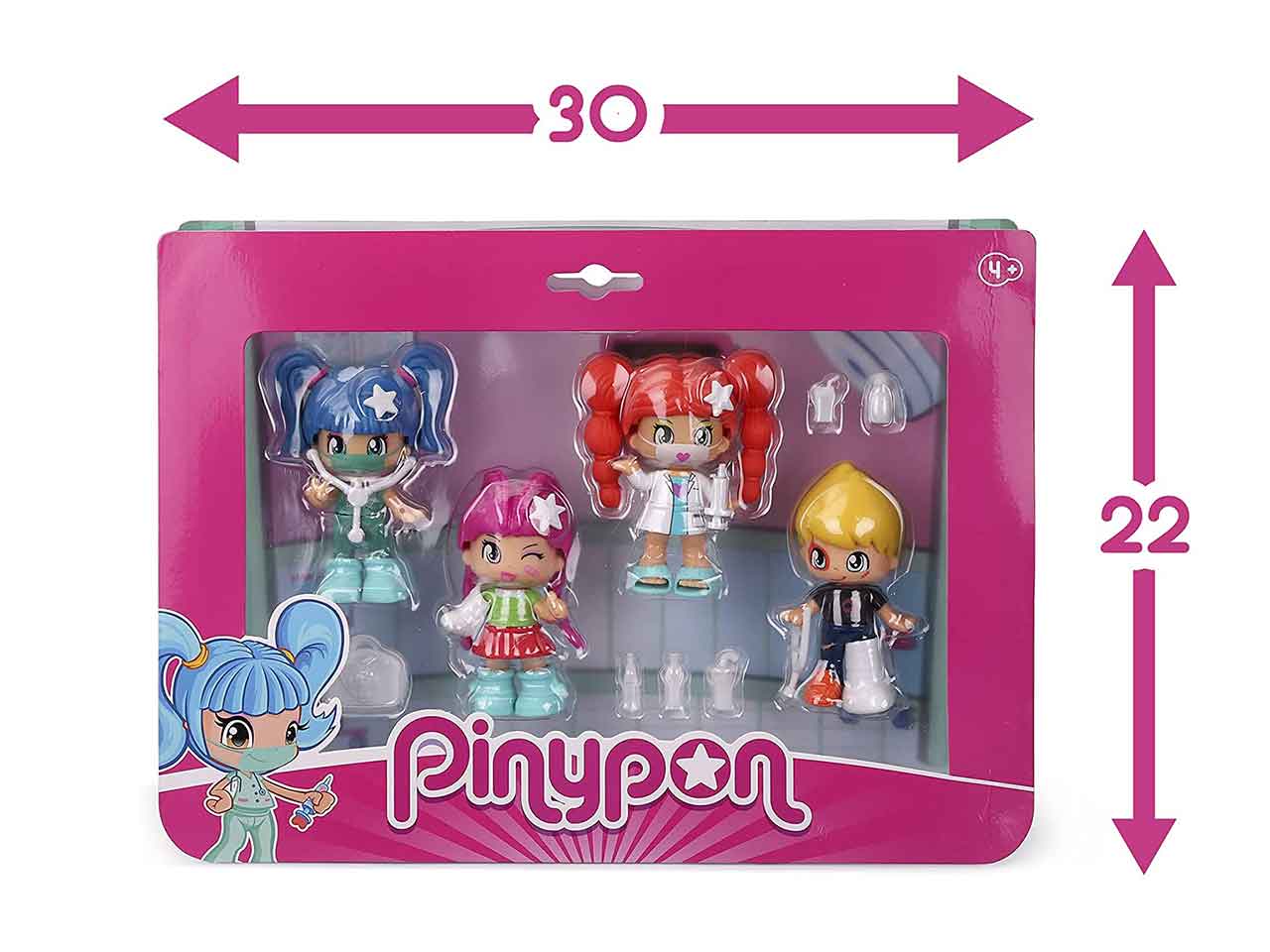 Pinypon pack 4 personaggi medical set 7