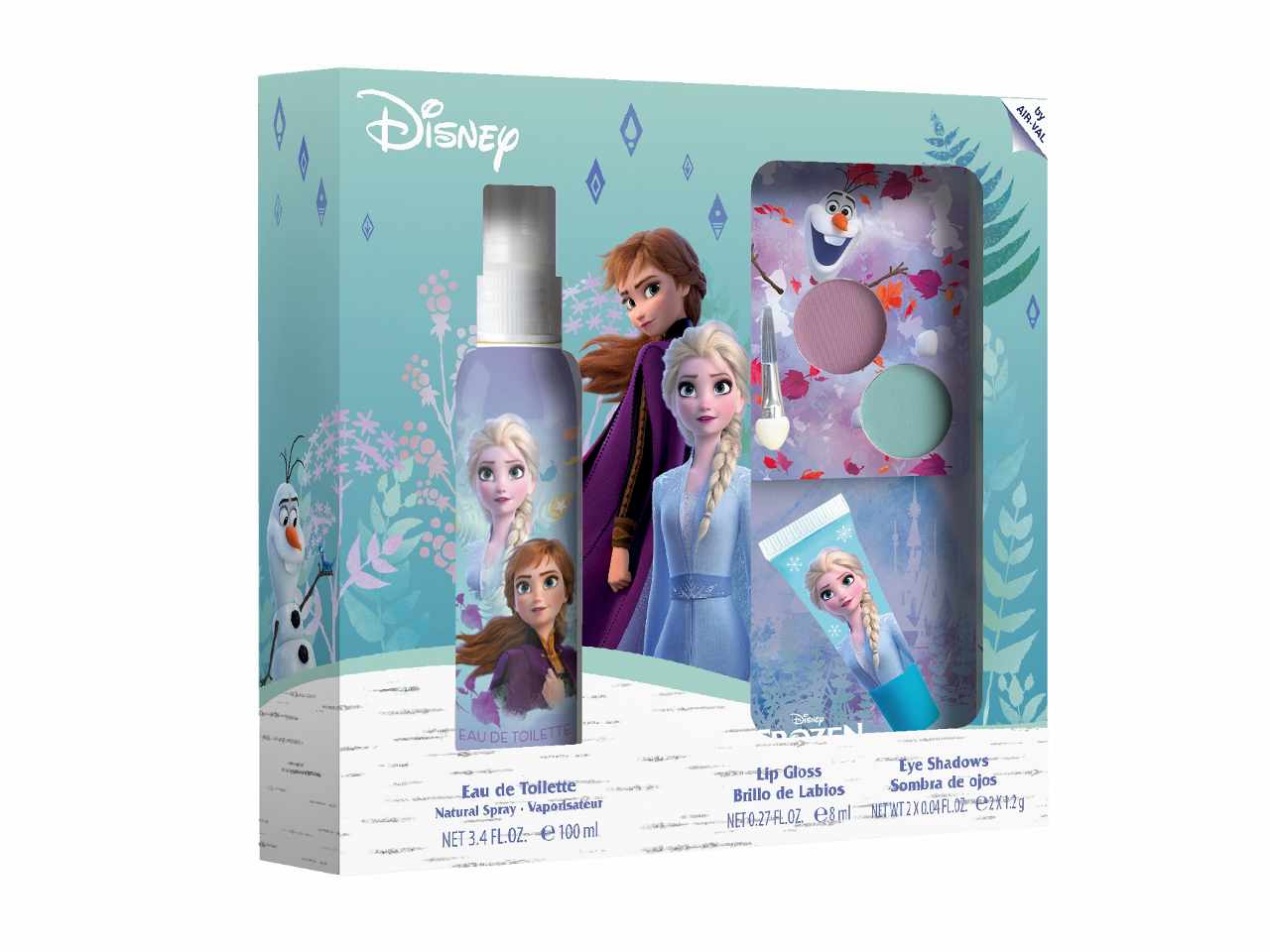 Frozen 2 set regalo edt 100ml, ombretto e lipgloss