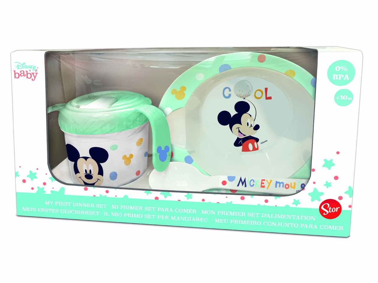 Mickey set pappa micro 3 pezzi in gift box