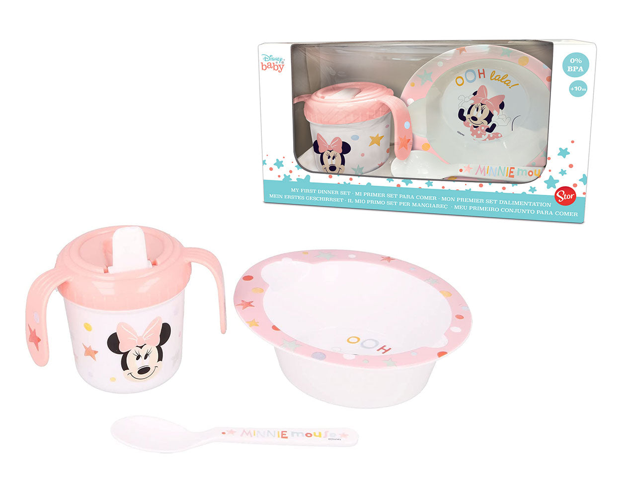 Minnie set micro pappa da 3 pezzi in gift box