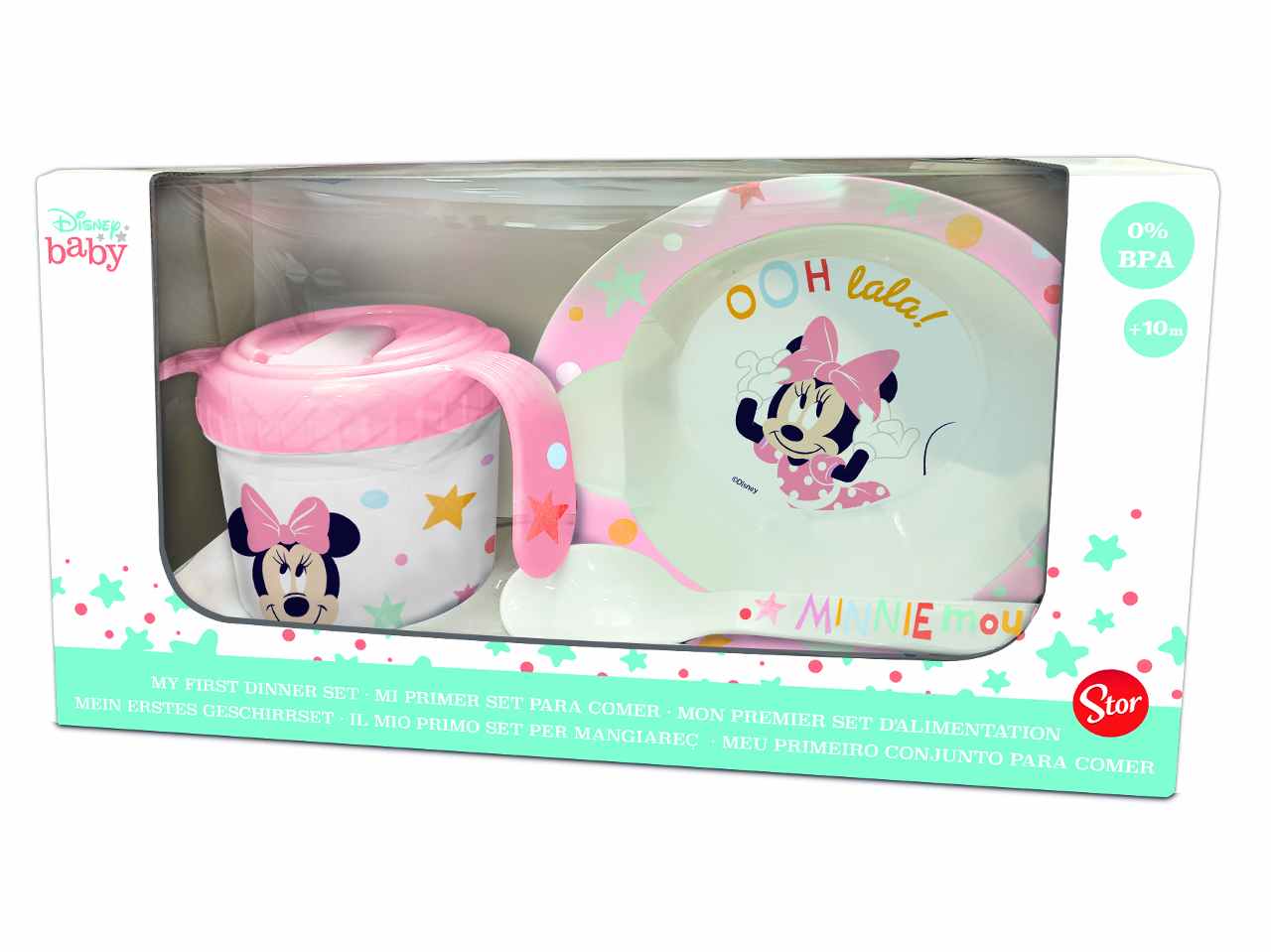Minnie set micro pappa da 3 pezzi in gift box