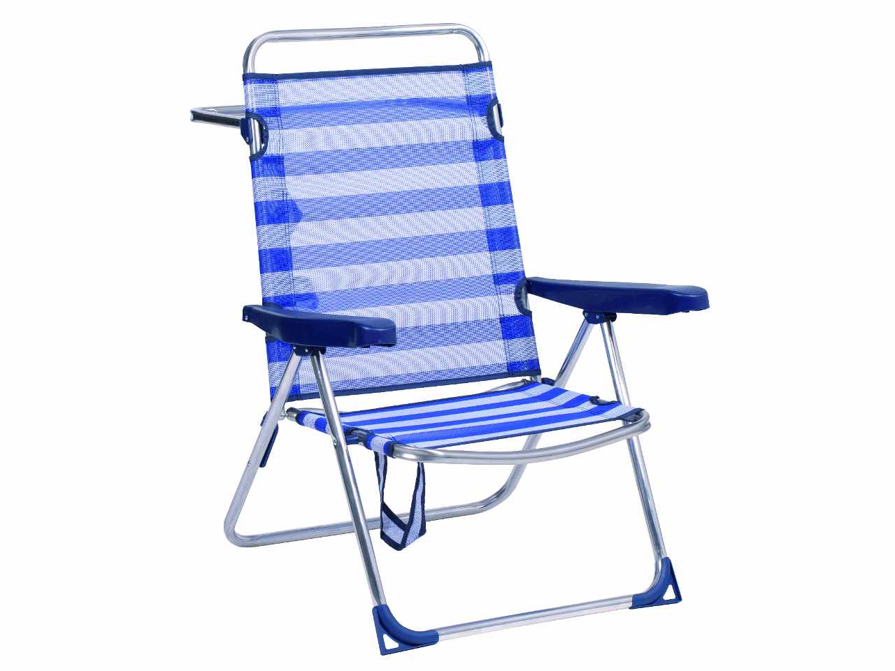 Sedia da mare in alluminio 88x35x67cm