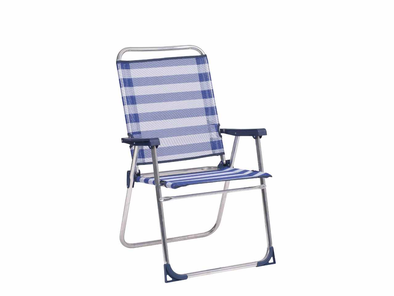 Sedia da mare sedia in alluminio 88x57x27cm