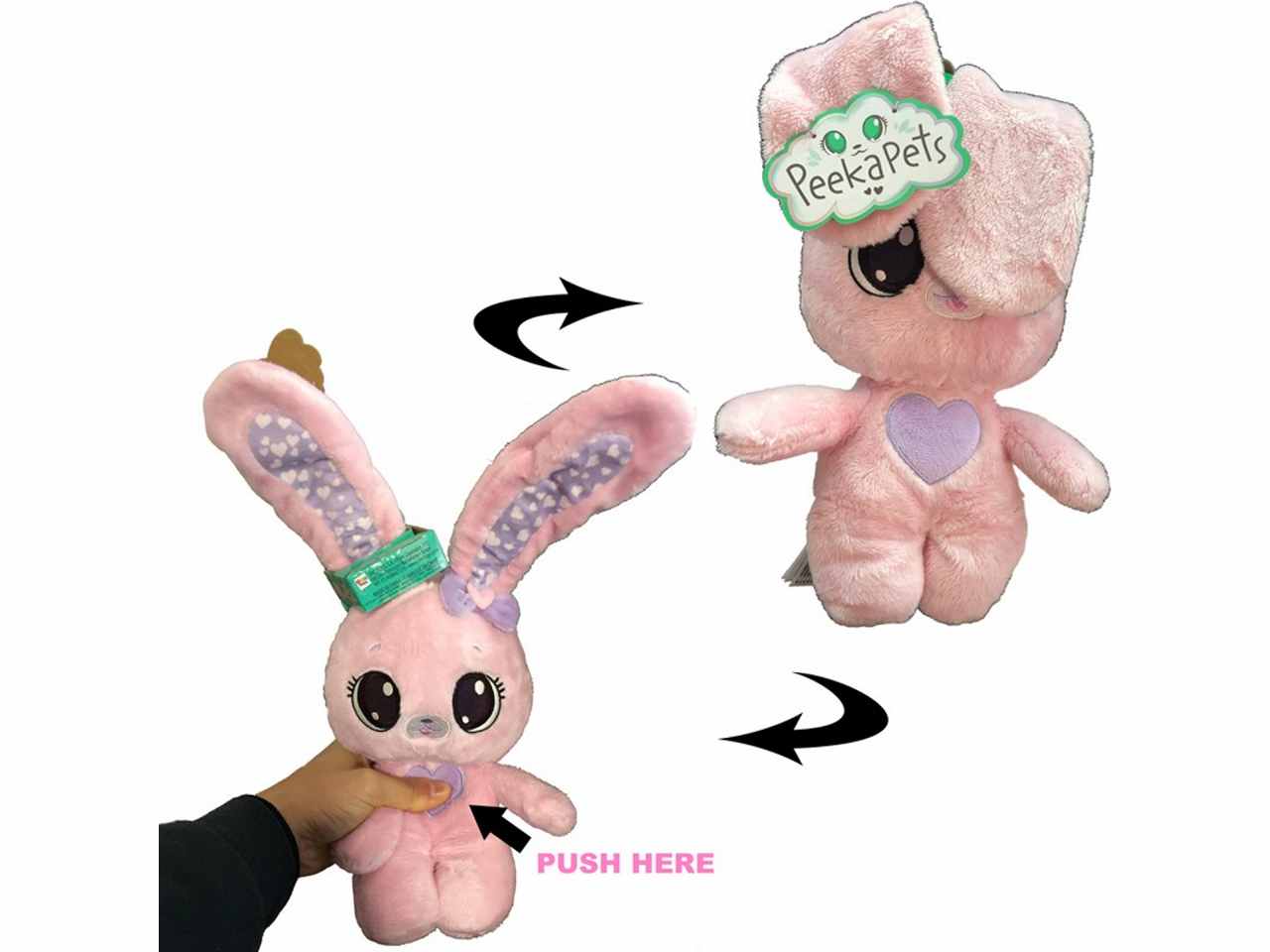Peekapets coniglio rosa 906778