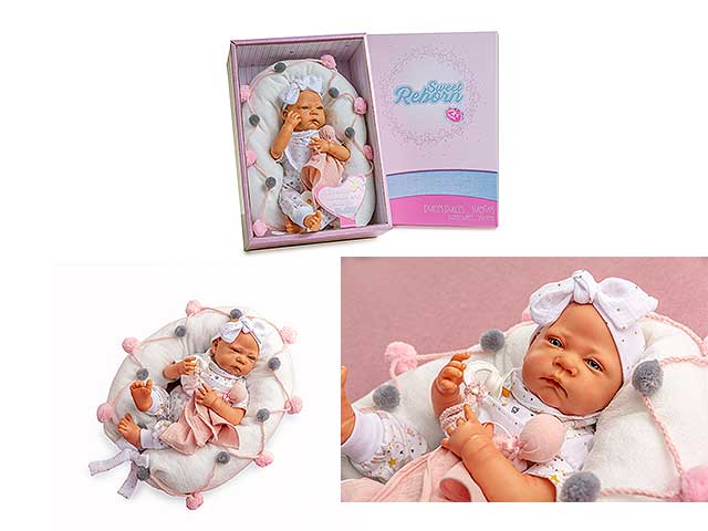 Bambola reborn 50cm c/suoni/mov. 8206