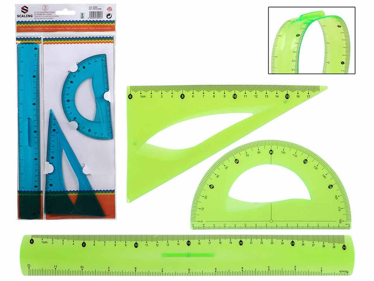 Set geometria 30cm flessibile