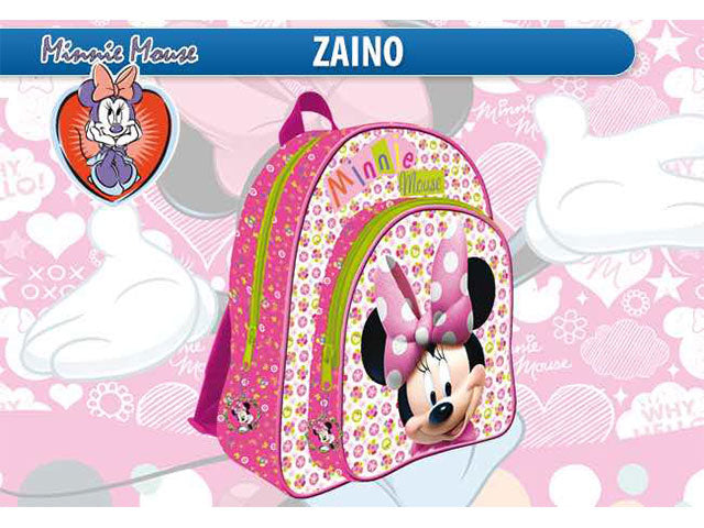 Minnie zaino c/tasca 40cm