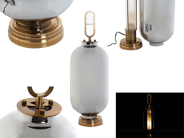 lampada cristal metal 40x53 la-154724