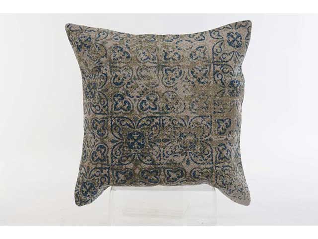 Cuscino cotone azzurro 45x45cm tx157097