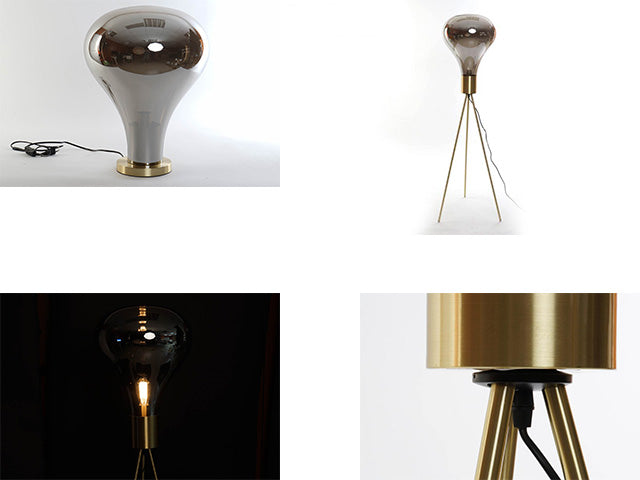 lampada metal cristal 48x48x155 la-1584