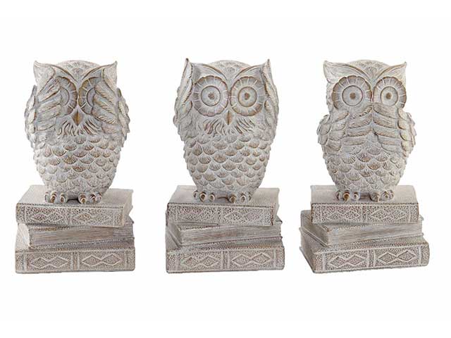 Figura gufo 11x11x20cm rf-164505