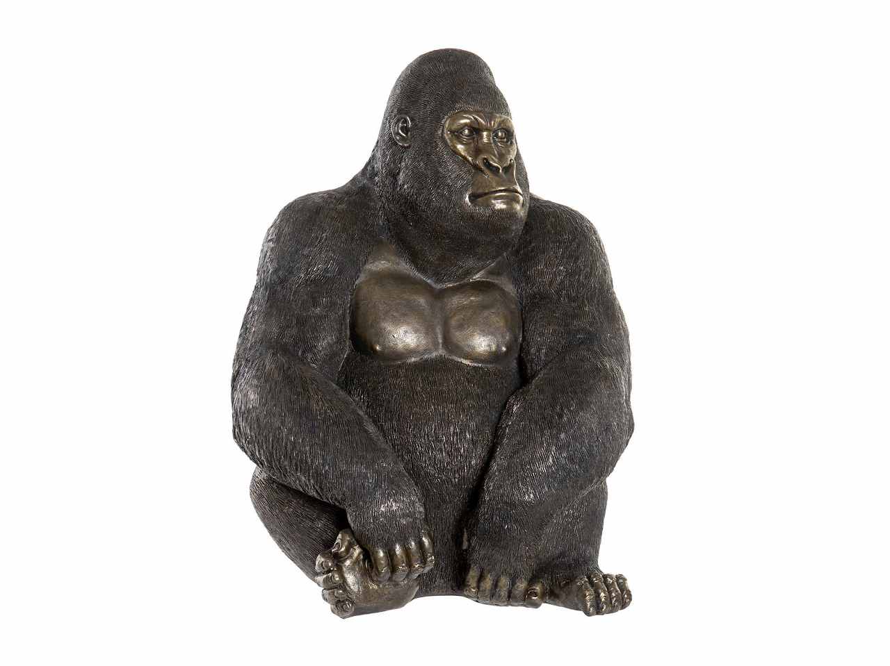 Gorilla nero resina 43x40x60 rf-170823