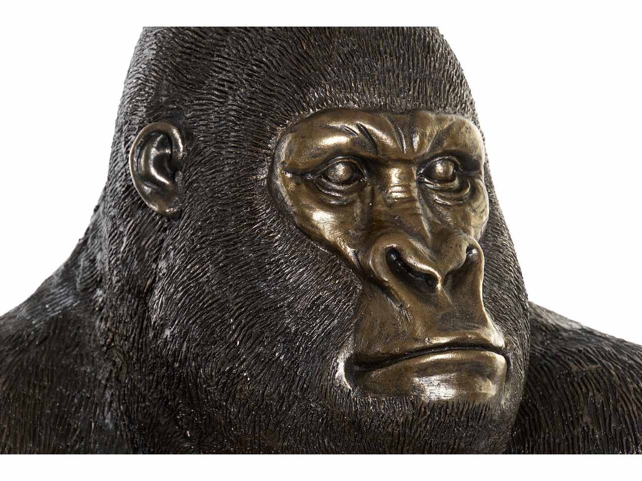Gorilla nero resina 43x40x60 rf-170823
