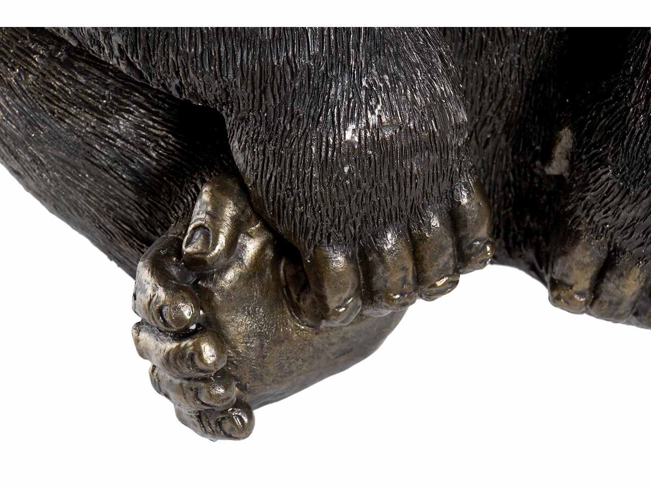 Gorilla nero resina 43x40x60 rf-170823