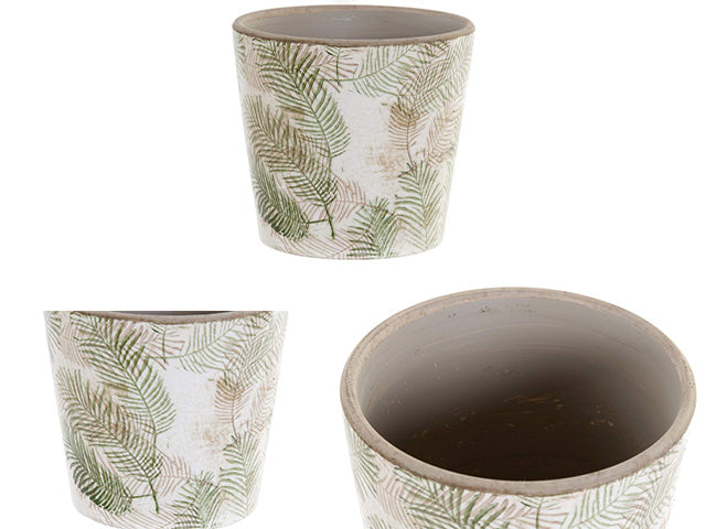 L.foglie vaso 14x14x13  ld-173361