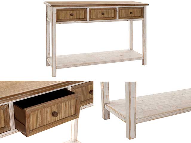 Consolle abete 120x38x80,5cm mb176302