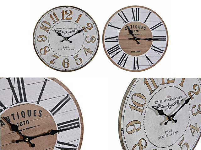 Orologio parete 30x4,50x30cm 125592