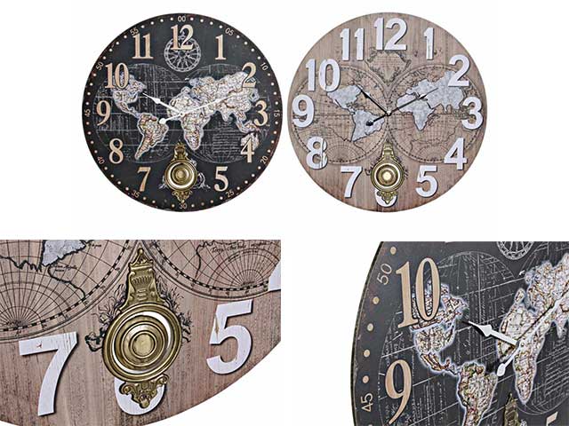 Orologio parete mappam.34x4x34 re176623