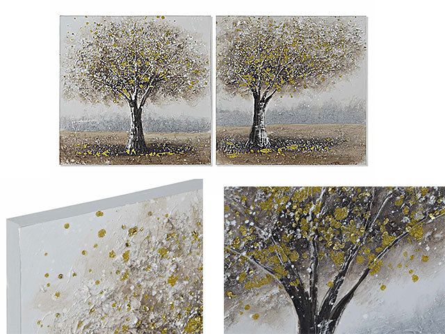 quadro tela 50x2,5x50 albero cu-176734