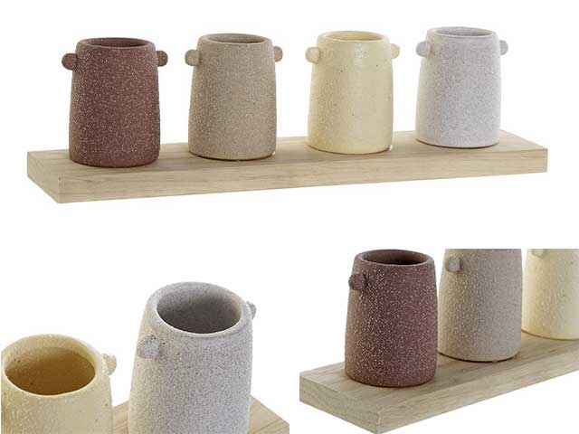 Vaso dolomite 5pz 30,5x7x8,5 jr-178266