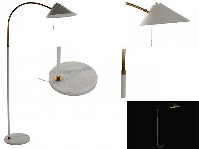 lampada metallo bianco la-178470