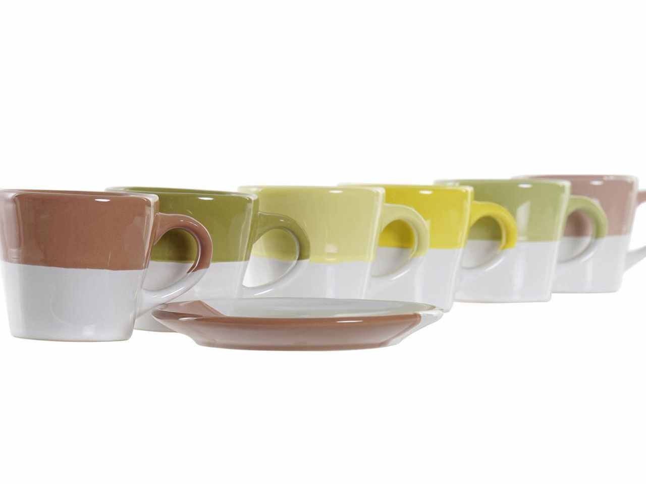 tazzina da caffe' in PORCELLANA 6pezzi 8,5X6X5,5cm 90ML