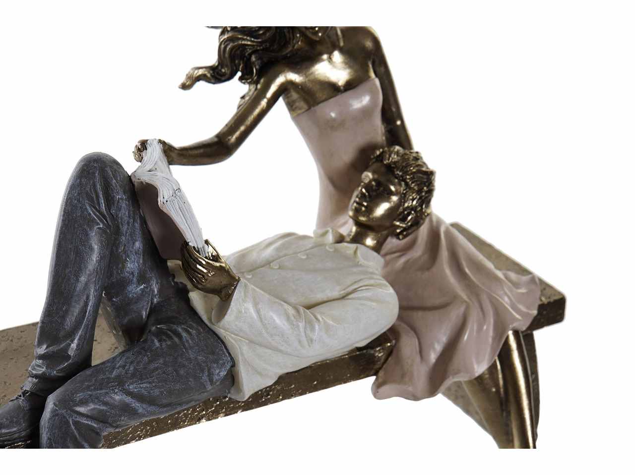 Coppia resina 23x12x18cm rf-181342