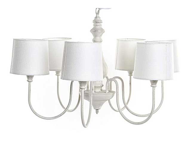 Lampadario metallo poliestere 66x66x44 la-182355