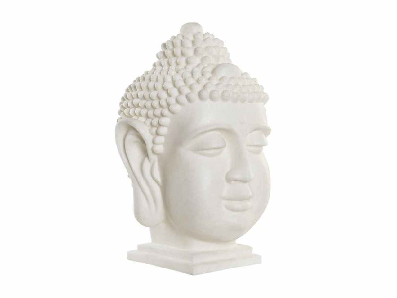 Buddha resina 28x28x41 bianco la-182370