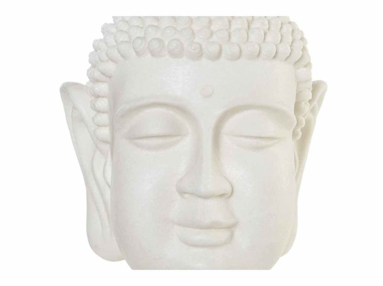 Buddha resina 28x28x41 bianco la-182370