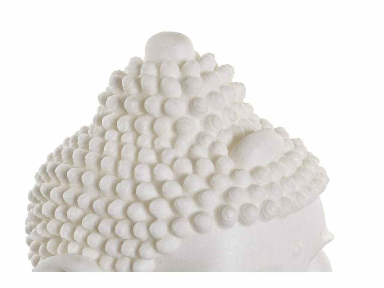 Buddha resina 28x28x41 bianco la-182370