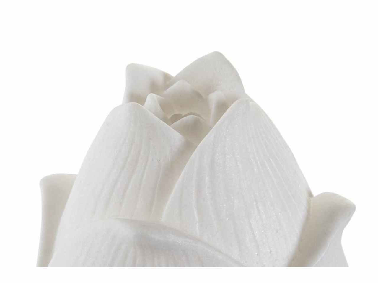 Dec.fiore resina 26x26x34 bianco la-182373