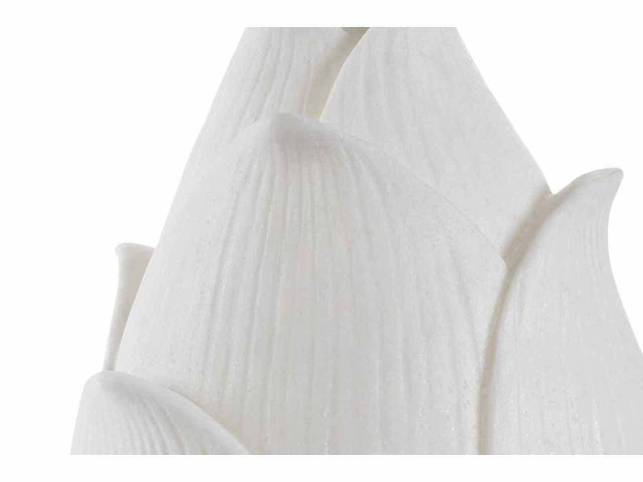 Dec.fiore resina 26x26x34 bianco la-182373