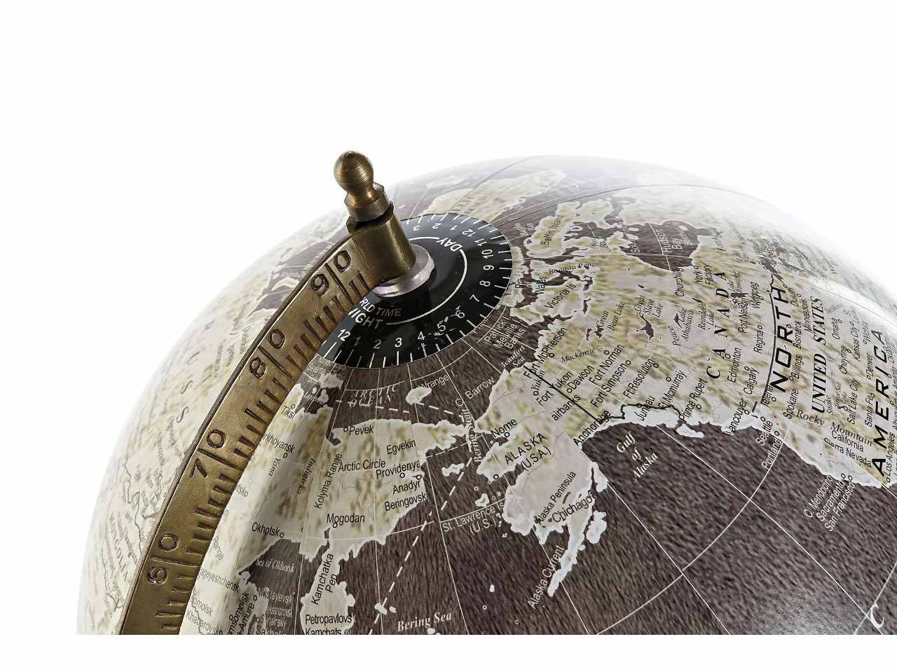 Mappamondo 28x25x50cm marrone dh-185427