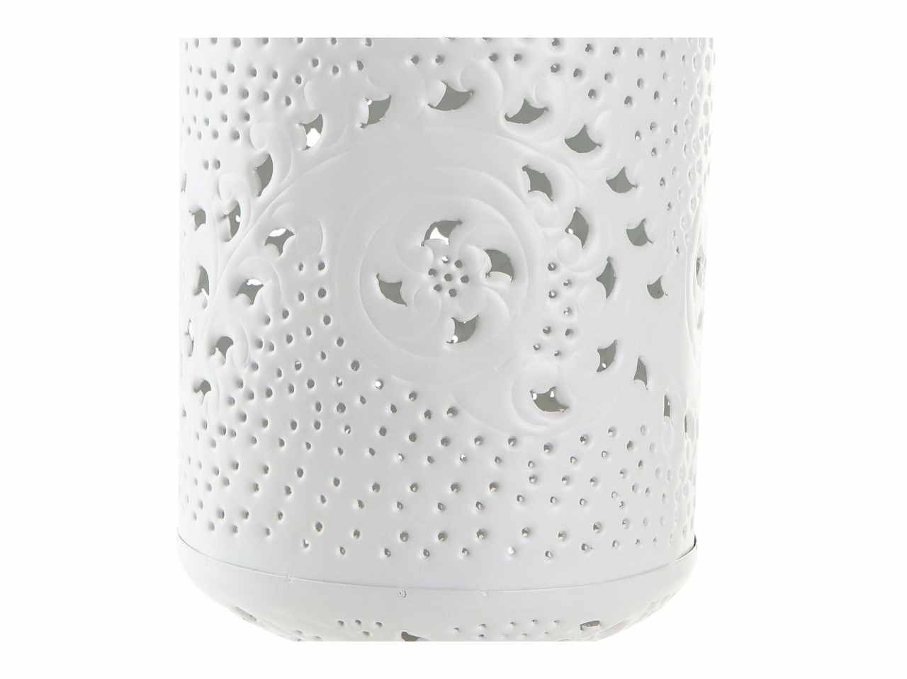 Porta candele met.corda 21x31 bianco pv-186126