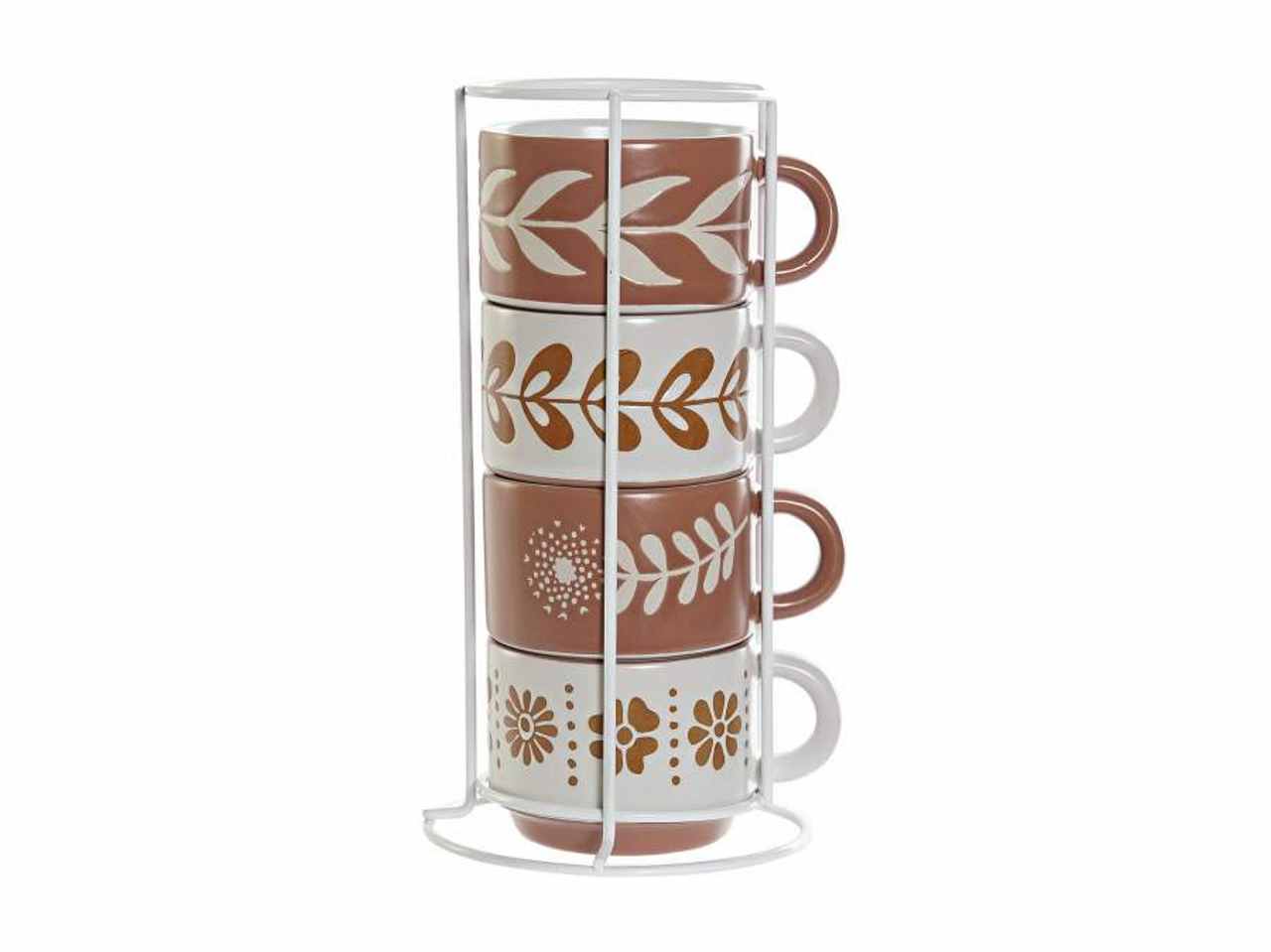 tazzina caffe 4 pezzi in PORCELLANA 10X7,5X5,7cm 150ML