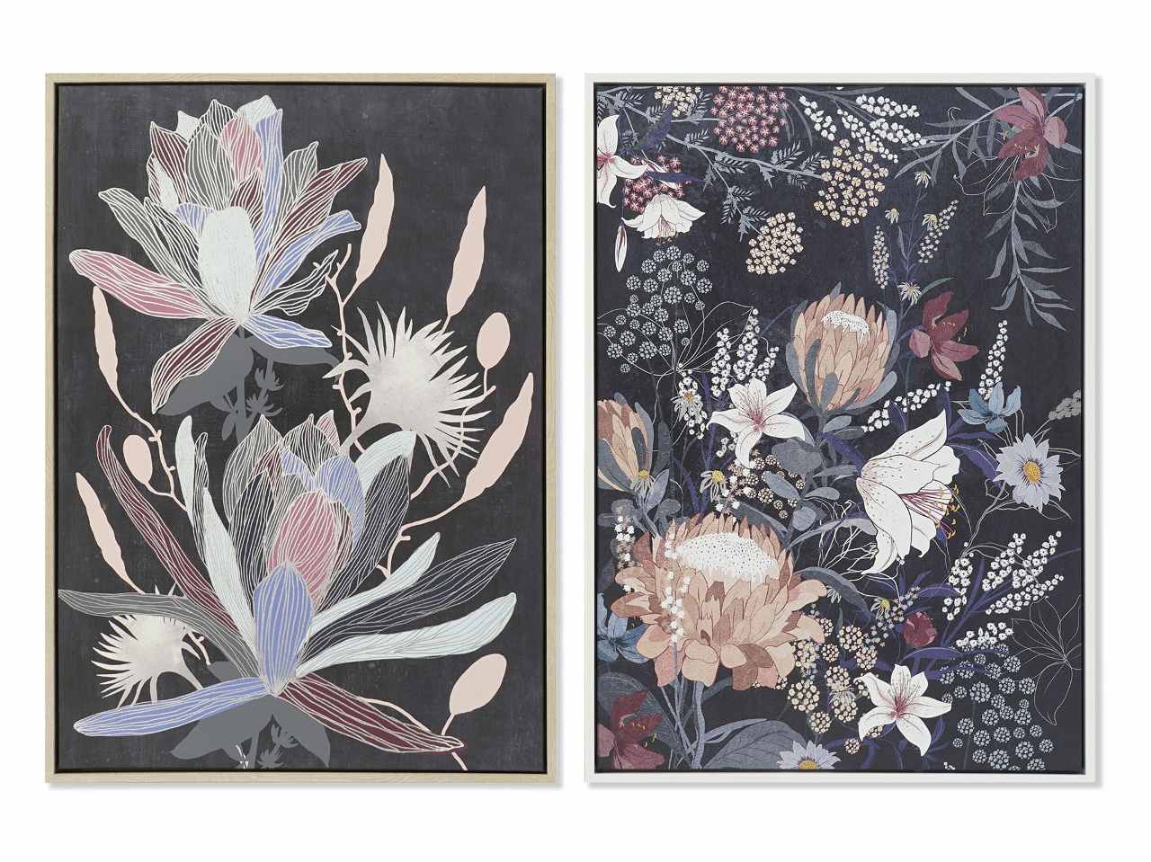 Quadro 53x43x73cm c/fiori cu-186961
