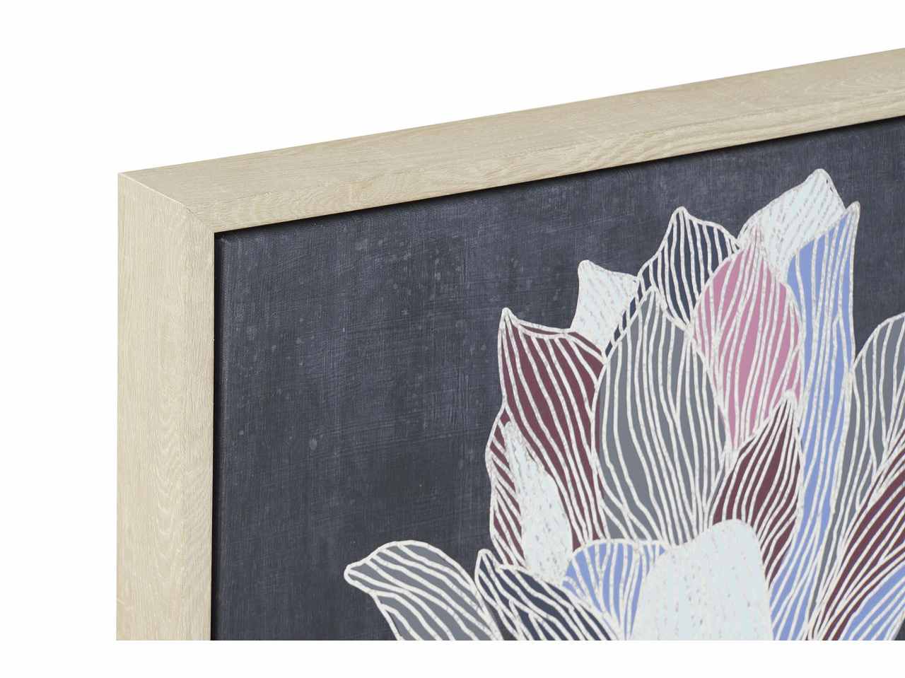 Quadro 53x43x73cm c/fiori cu-186961